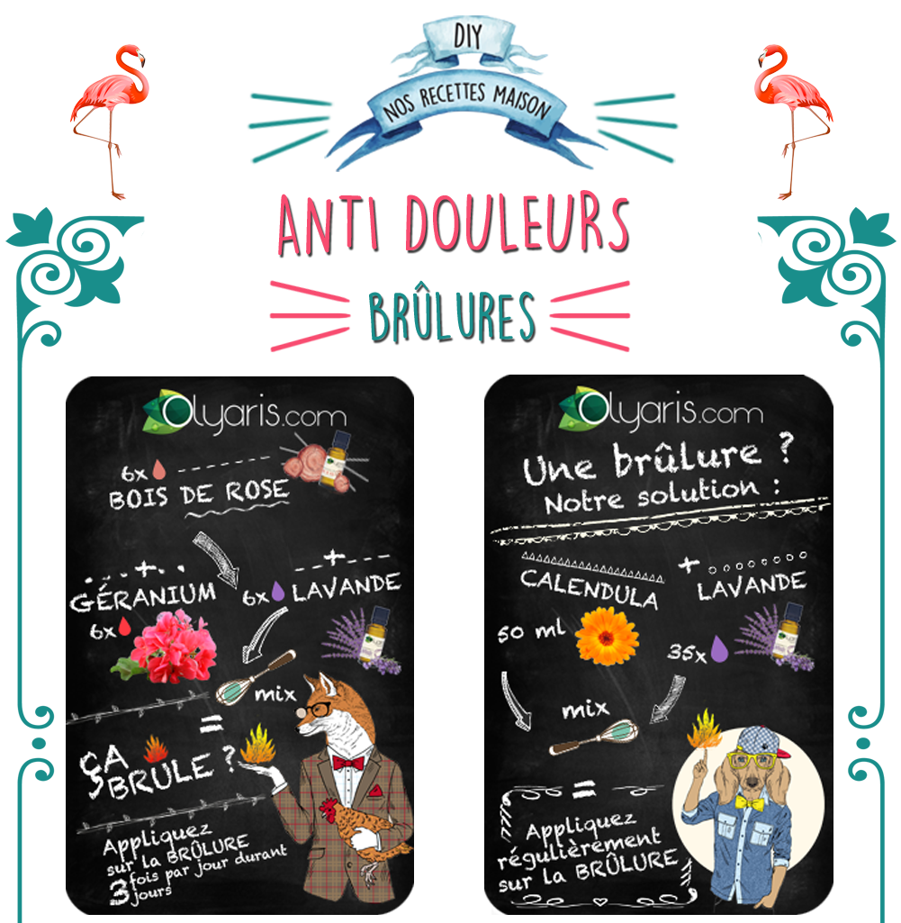 recette anti-douleurs - brûlures