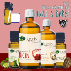 Huile à Barbe Hydratante- Pack aux Huiles Essentielles