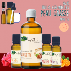 Peau Grasse - Pack aux Huiles Essentielles