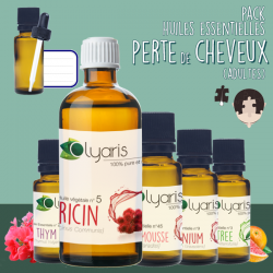 Calvitie - Alopécie - Perte de Cheveux : le Pack d'Huiles Essentielles