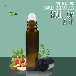 Roll-On en Verre Ambré 10 ml