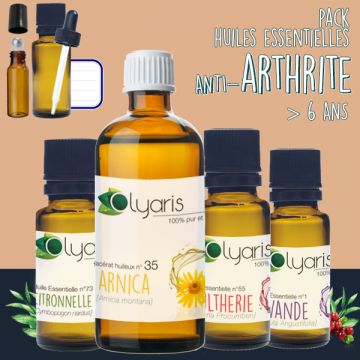 Arthrite : le Pack d'Huiles Essentielles