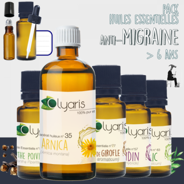 Migraine : Le Pack d'Huiles Essentielles