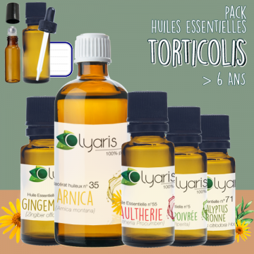 Torticolis : Le Pack d'Huiles Essentielles