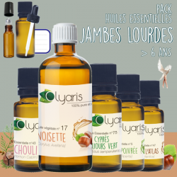 Jambes Lourdes : Le Pack d'Huiles Essentielles