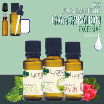 Transpiration Excessive : Le Pack d'Huiles Essentielles