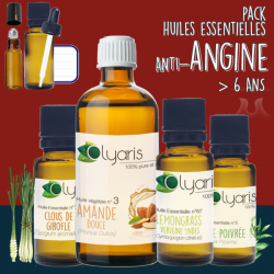 Angine : Le Pack d'Huiles Essentielles