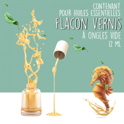 Flacon de Vernis à Ongles Vide pour Huiles Essentielles