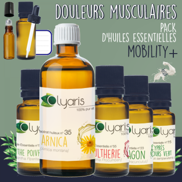 Douleurs Musculaires - Mobility+ : Le Pack d'Huiles Essentielles