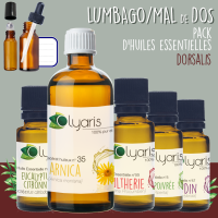 Lumbago & Mal de Dos - Dorsalis : Le Pack d'Huiles Essentielles