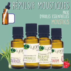 Répulsif Moustiques - Moustikis+ : Le Pack d'Huiles Essentielles