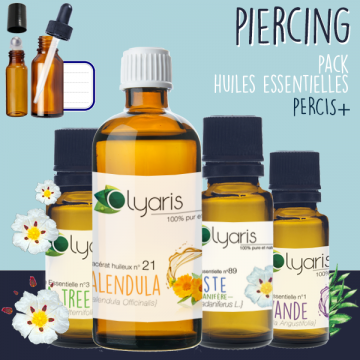 Piercing : Le Pack d'Huiles Essentielles Percis+