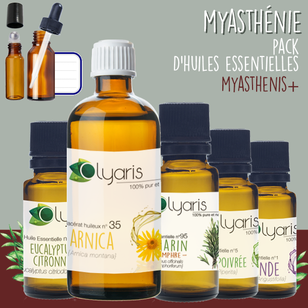 Myasthénie : Pack aux Huiles Essentielles Myasthenis+ par Olyaris